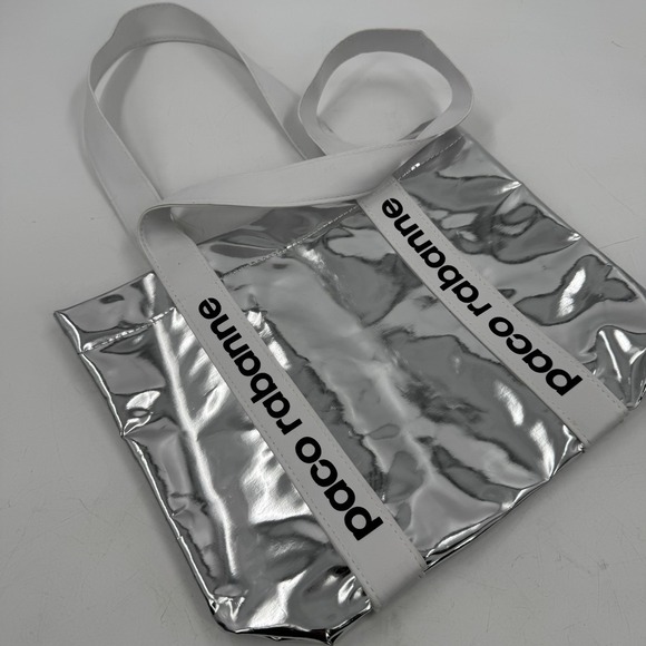 Paco Rabanne Metallic‎ Tote Bag Silver Carbon Neutral X SeaTrees - Picture 5 of 8